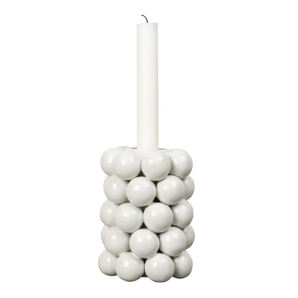Globe Lysestake 9,5 cm Hvit