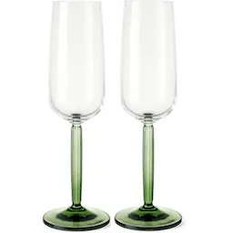 Kähler Design Hammershøi champagneglass 24 cl 2 stk grønn
