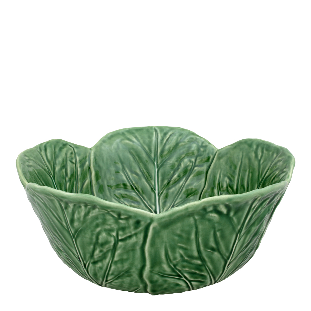 Bordallo Pinheiro Cabbage Skål Kålblad 295 cm Grön