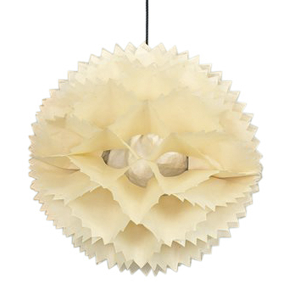 afroart-sphere-lampskarm-papper-45-cm-naturvit