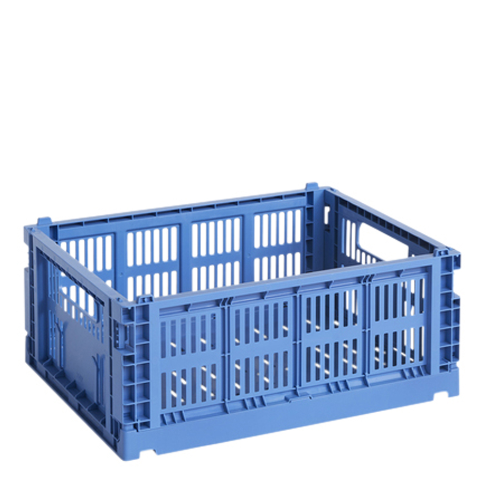 Hay – Colour Crate Förvaringslåda M Electric Blue