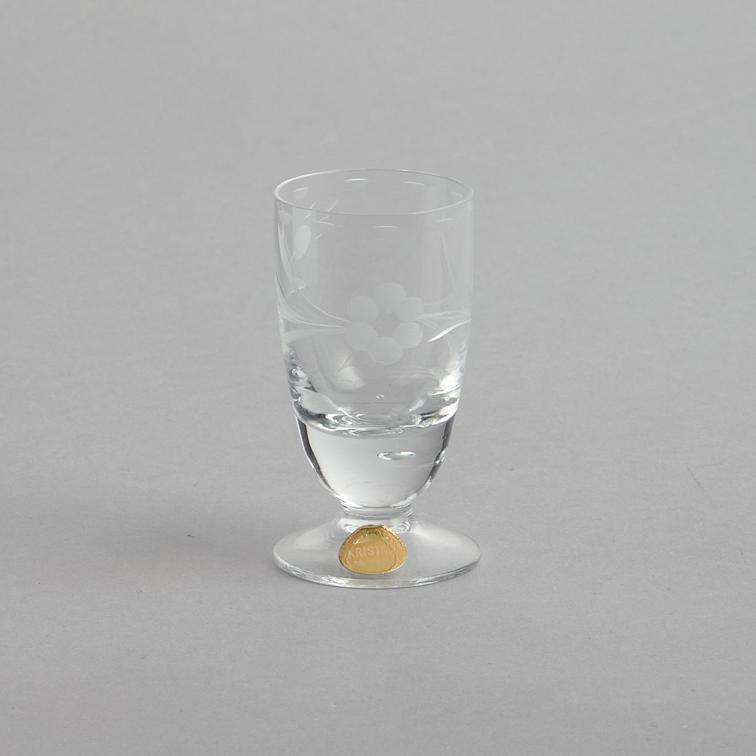 Vintage Kristall snapsglas 5 st