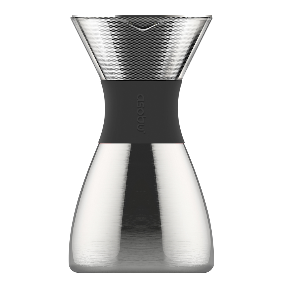 Asobu Pour Over Kahvinkeitin 1 L Hopea/Musta