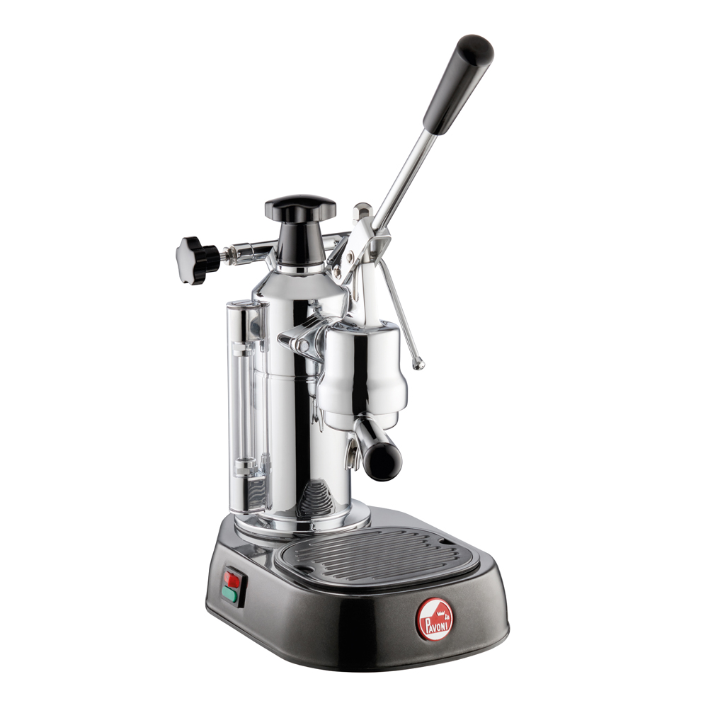 La Pavoni – Europiccola Manuell Kaffemaskin med Hävarm Rostfri/Svart