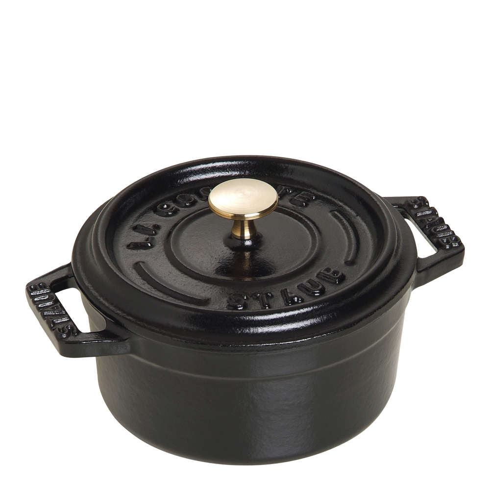 Staub – Gryta 0,25 L rund Svart