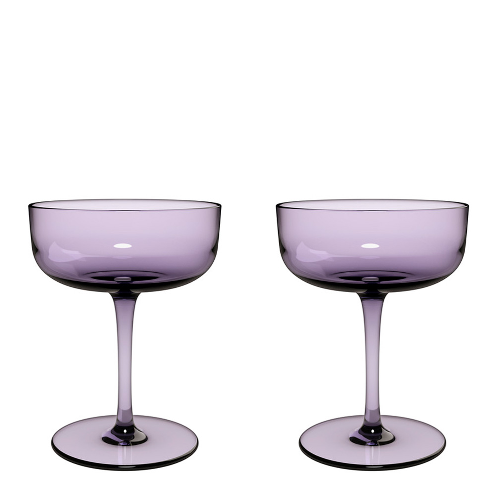 Läs mer om Villeroy & Boch - Champagneglas coupe 10 cl 2-pack Lavender