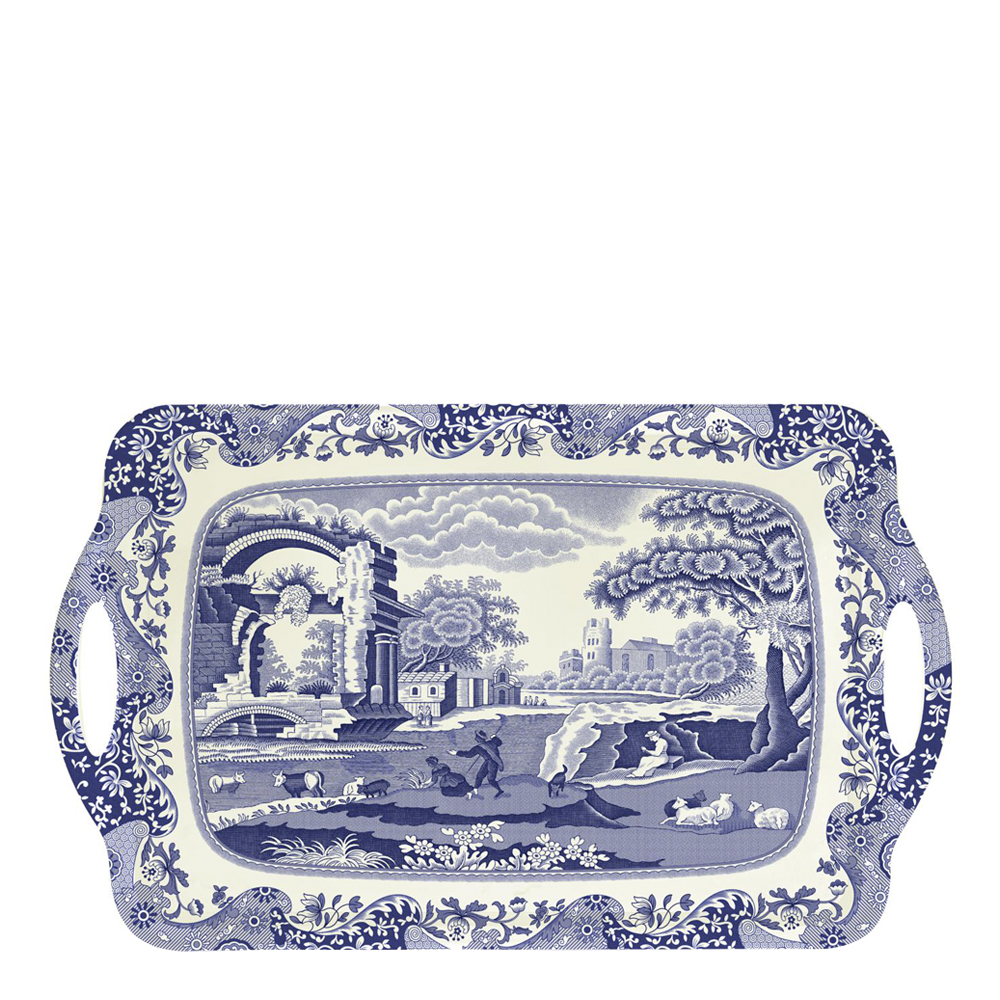 Läs mer om Spode - Blue Italian Bricka Stor 48x30 cm