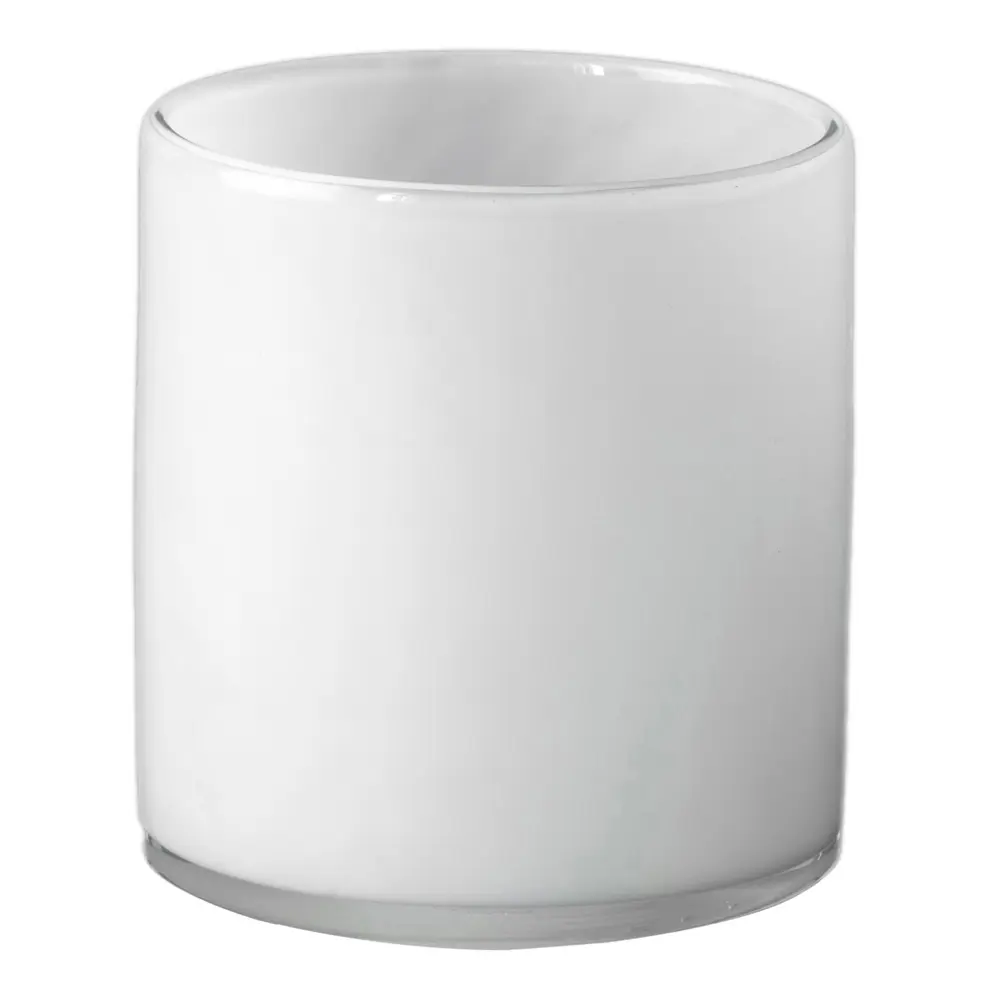 Lyrik Lysholder Glass 12x14 cm White