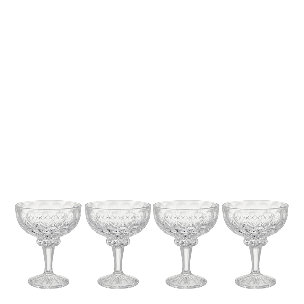 Dorre - Glanda Dessertskål Glas 4-pack Klar