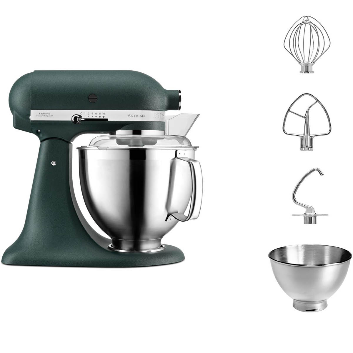 KitchenAid - KitchenAid Artisan Köksmaskin 5KSM185PS 4,8 L Pebble Palm