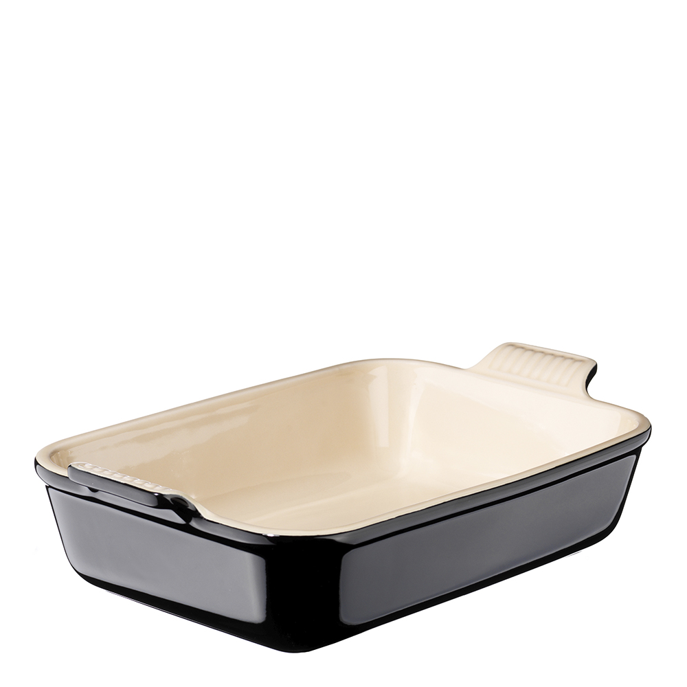 Le Creuset - Heritage Rektangulär Form 26x19 cm Svart