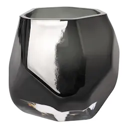 Magnor Iglo Lysholder/Vase 9 cm Ash Black 