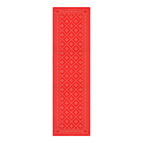 Ekelund Åttebladrose Løper 35x110 cm Rød