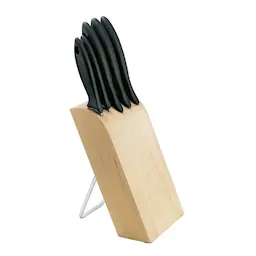 Fiskars Essential Knivblokk med 5 Kniver 