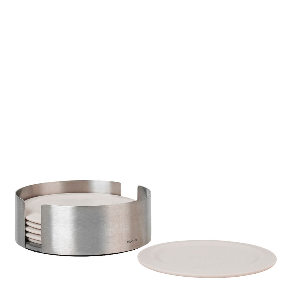 Blomus - Lareto Glasunderlägg Silikon 6-pack Moonbeam