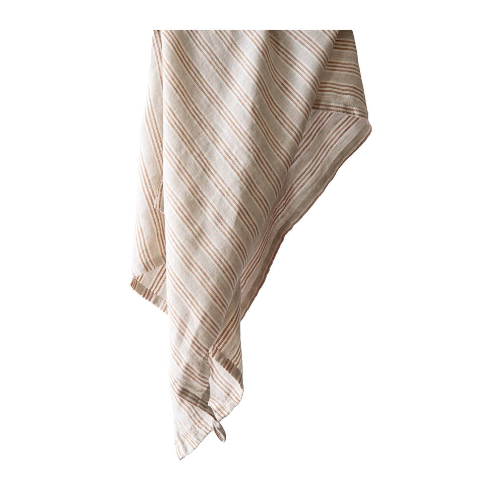 Tell Me More Interiors - Kjøkkenhåndkle 50x70 cm hazelnut stripe