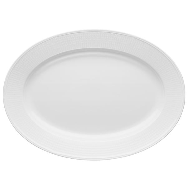 Swedish Grace Fat oval 40x29 cm Snö