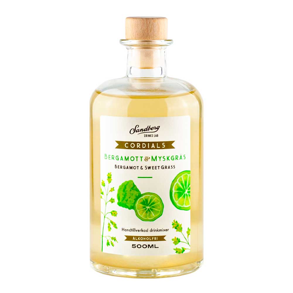 Sandbergs Drink Lab - Cordials Drinkmix Bergamott och Myskgräs 500 ml