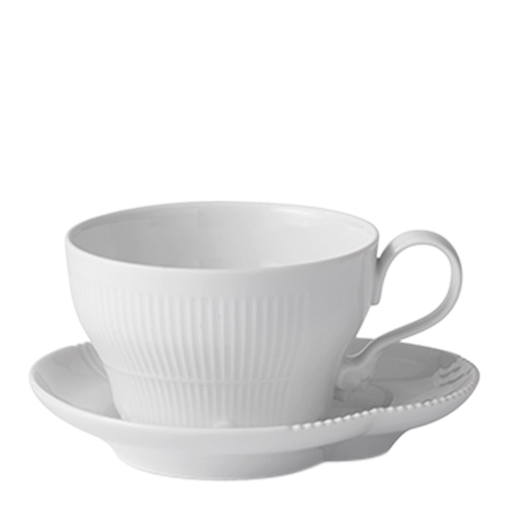 Royal Copenhagen - White Elements Kopp 26 cl med fat