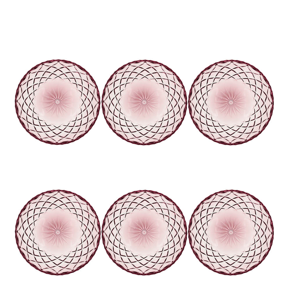 Lyngby Glas - Sorrento Assiett 16 cm 4-pack Rosa
