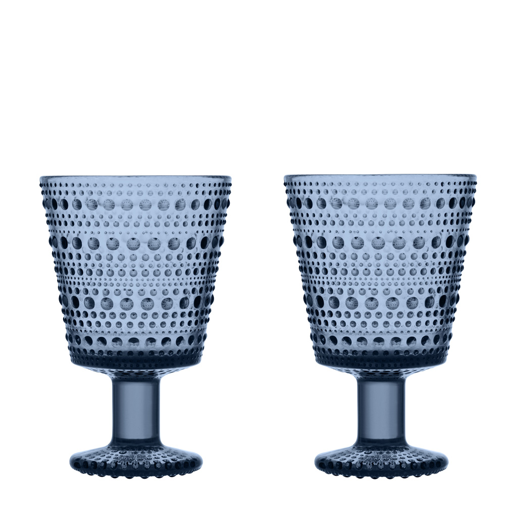 Iittala – Kastehelmi Glas på fot 2-pack Regn