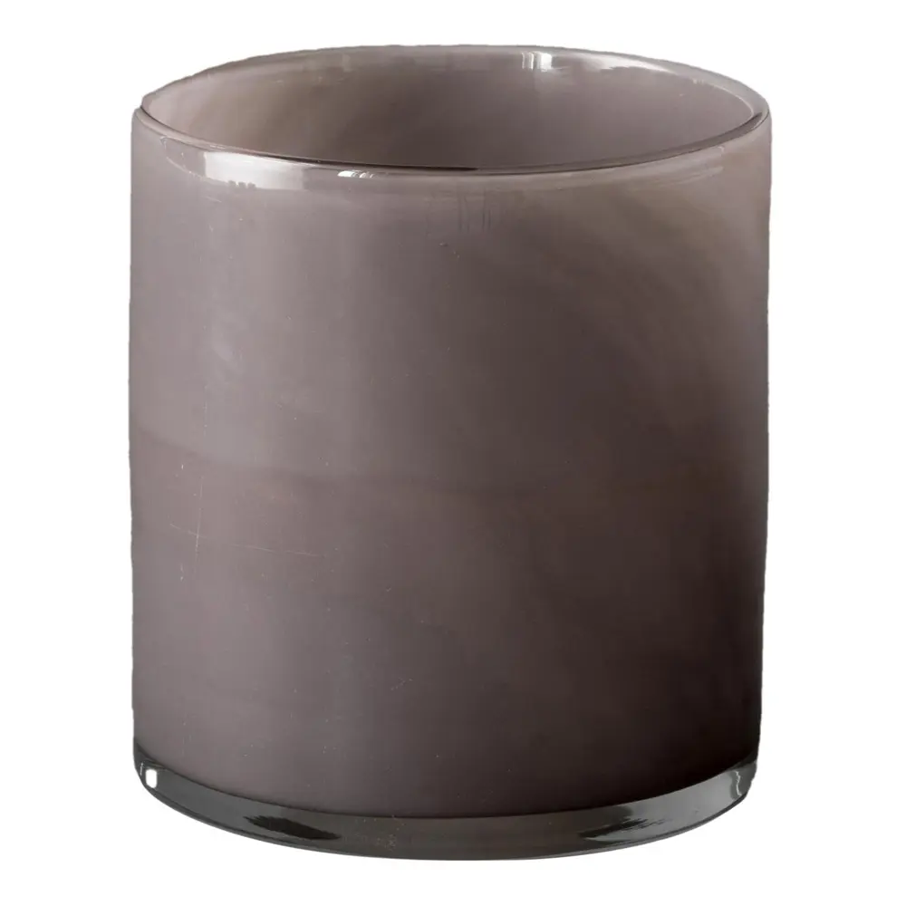 Lyrik Lysholder Glass 12x14 cm Purple Grey