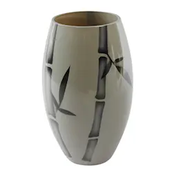 Nybro Crystal Bambu Vas 20x13 cm Beige