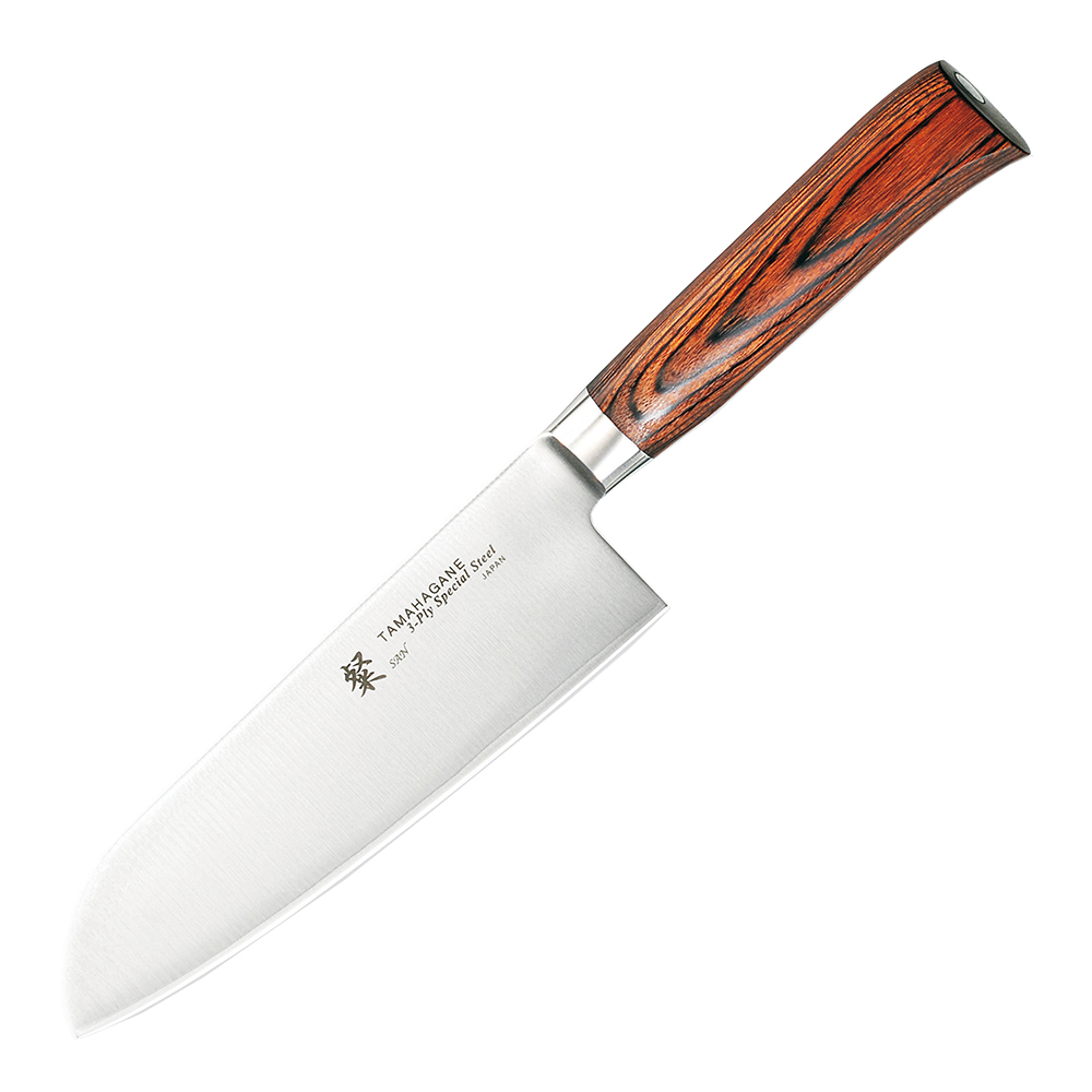 Tamahagane San Santoku-veitsi 17,5 cm