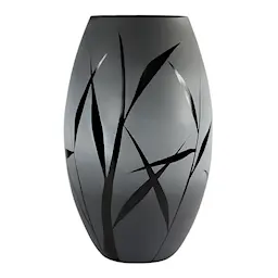 Nybro Crystal Nebbioso vase 26 cm grå