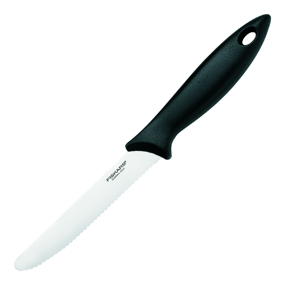 Fiskars - Essential Tomatkniv 12 cm Svart