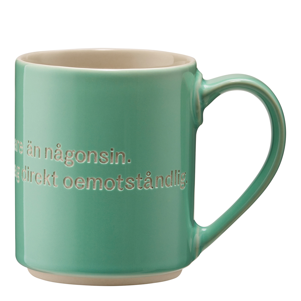 Design House Stockholm - Astrid Lindgren Mugg Grön Jag är fräknigare