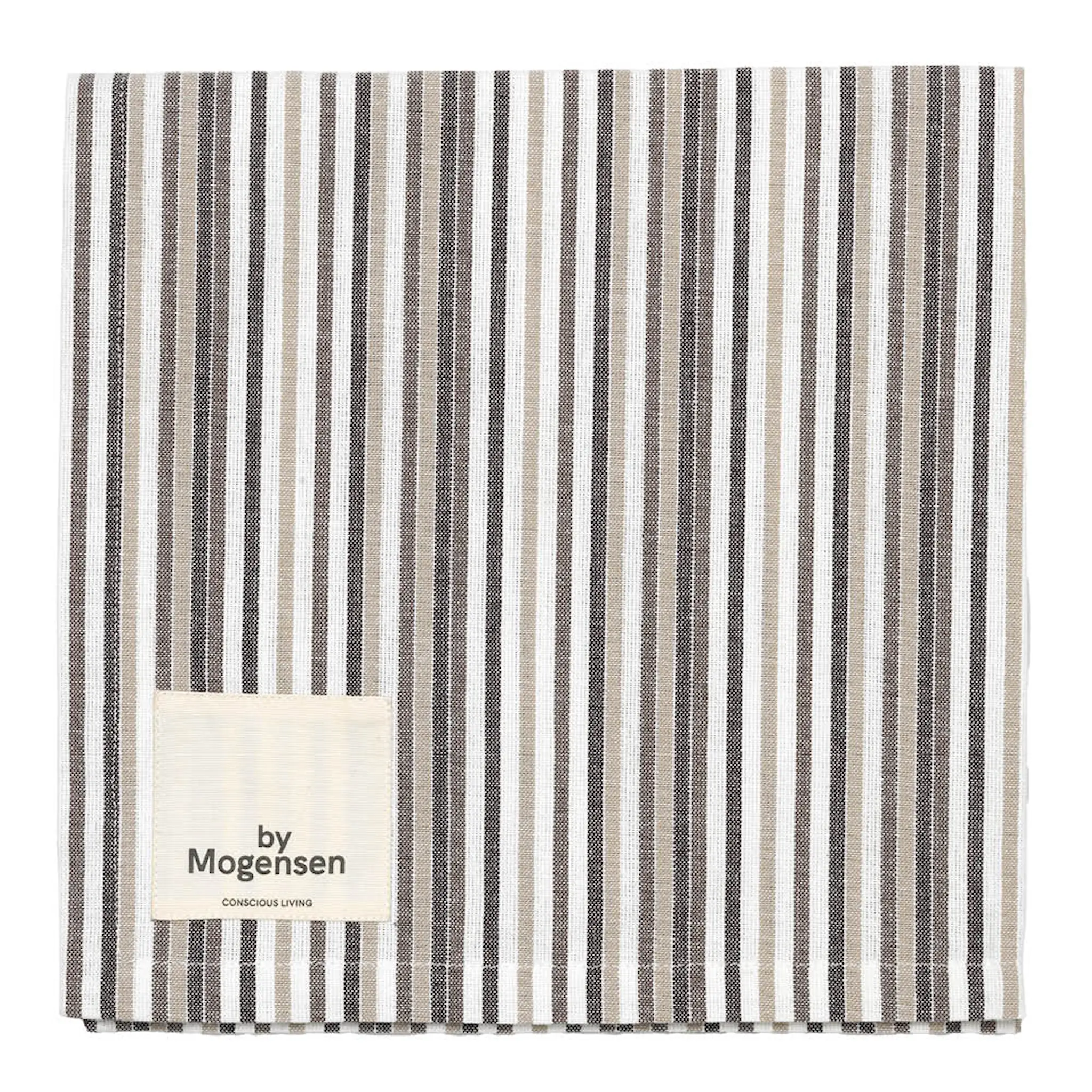 BY MORGENSEN Tøyserviett 55x55 cm small stripes hvit