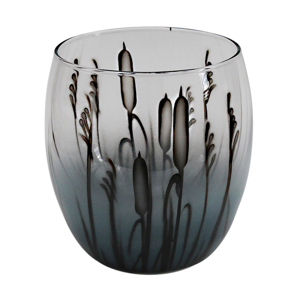 Nybro Crystal - Dunkjevle lyslykt 10x9,5 cm blå