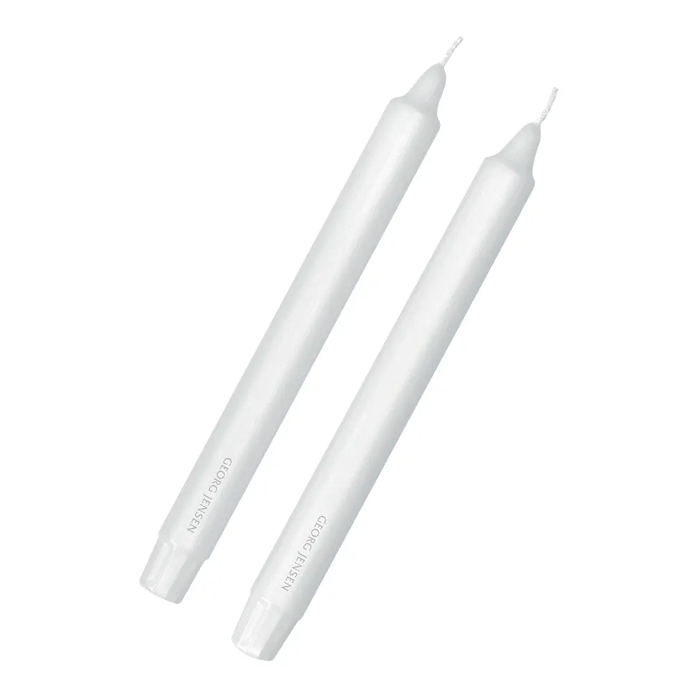 Lys 24 cm 2-pk Hvit