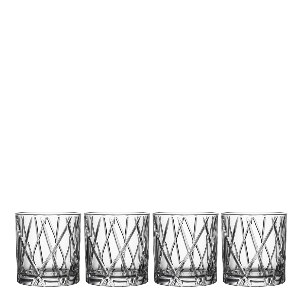 Orrefors - City DBL Old Fashioned 34 cl 4-pack