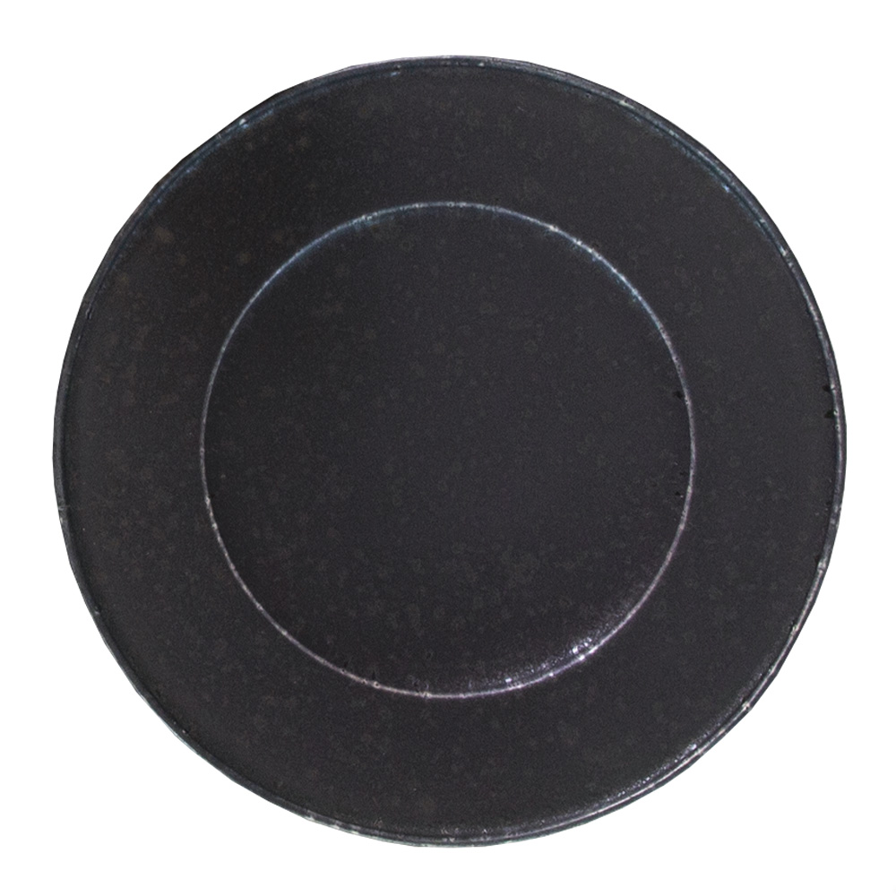 Modern House - Black Satin Assiette 23 cm  Svart