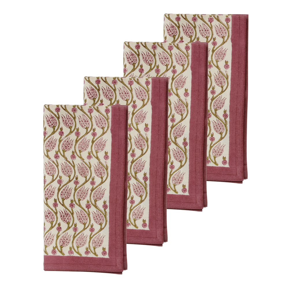 Bungalow - Lotus Servett 45x45 cm 4-pack Rubin