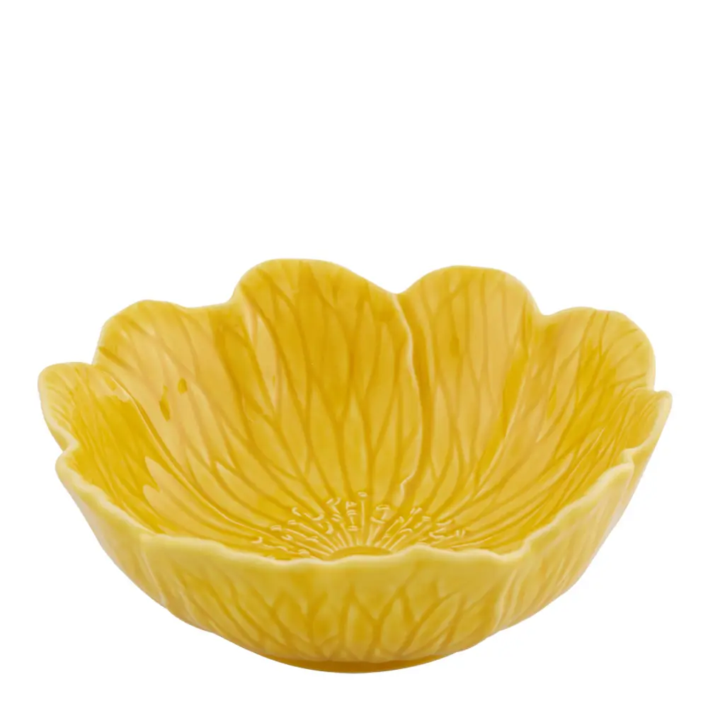 Flora skål 17 cm gul