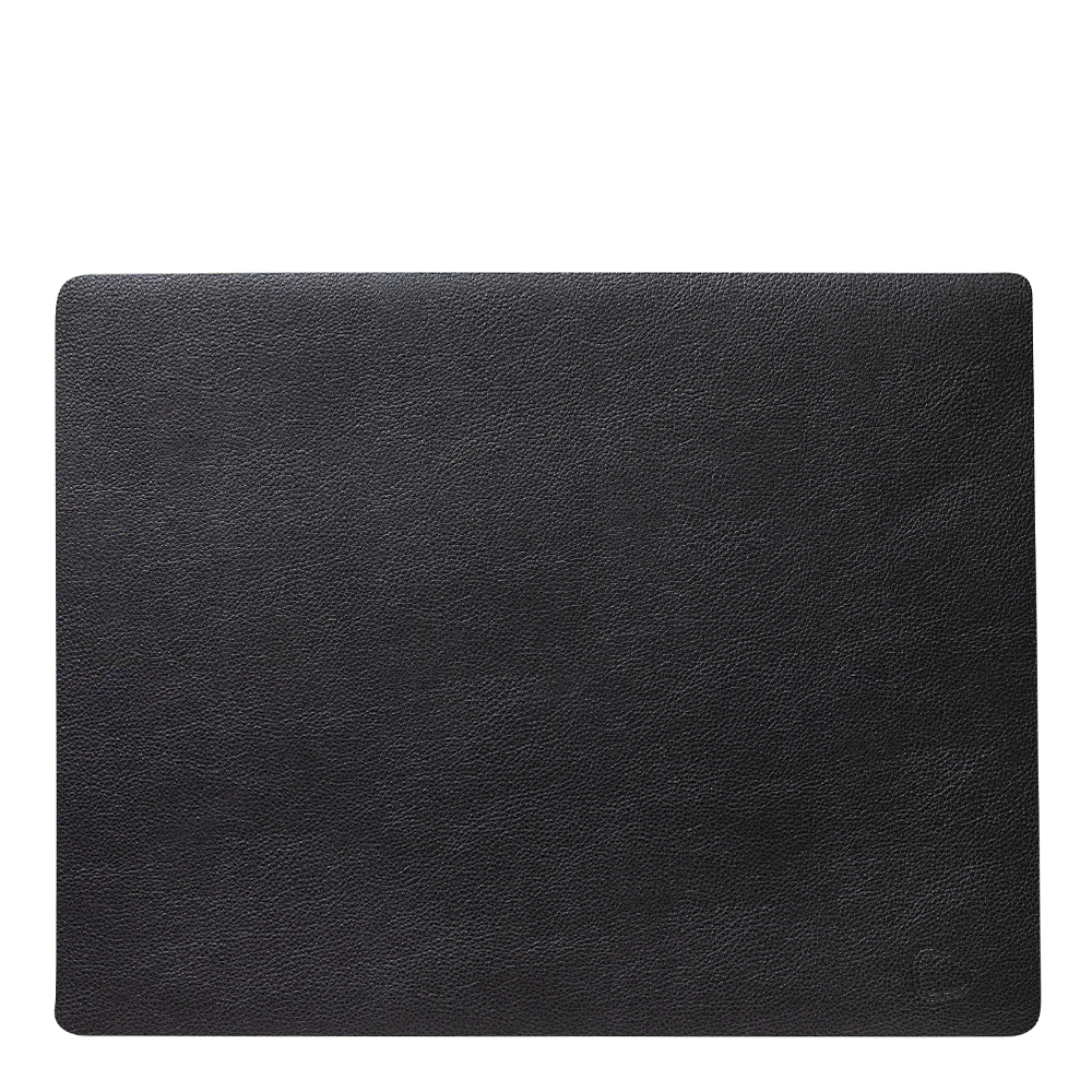 Lind DNA - Leather Serene Square Bordstablett L 35x44 cm Black