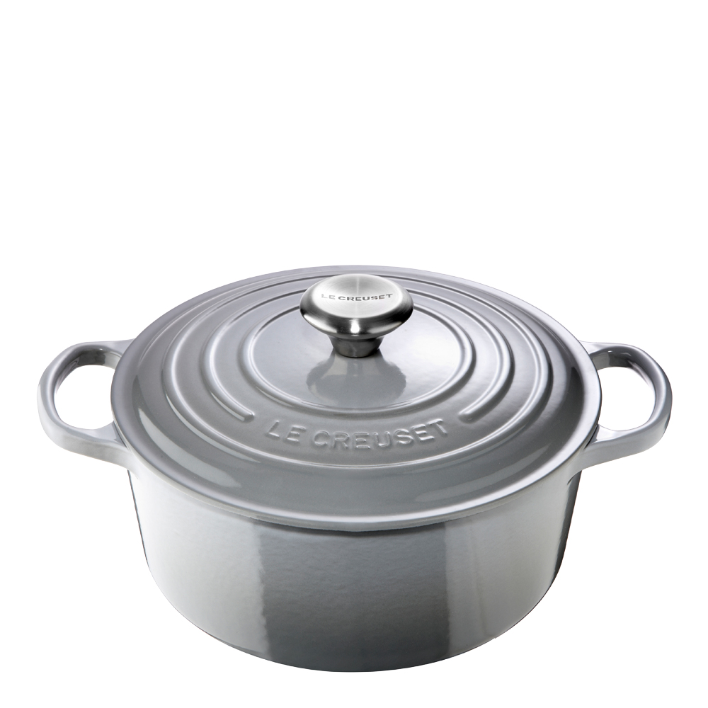 Le Creuset - Signature Gjutjärnsgryta rund 24 cm 4,2 L Mist Grey