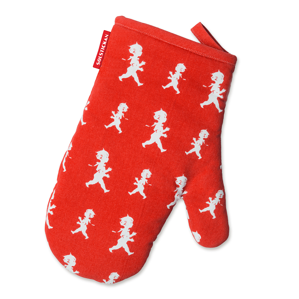 Solstickan - Grillvott 30x22 cm rød