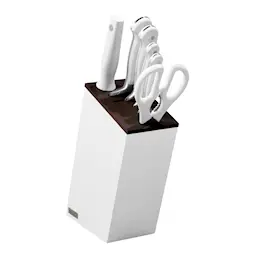 Wüsthof Classic White Knivblokk 6 deler med Brødkniv 