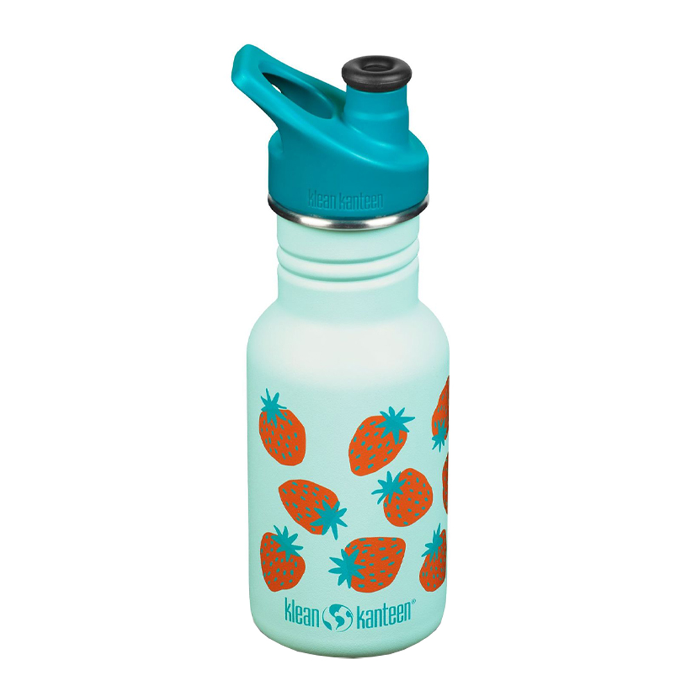 Klean Kanteen - Kid Classic Narrow Sportflaska 35,5 cl Blue Tint Strawberrys