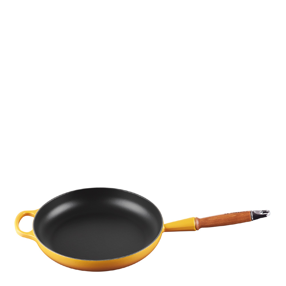 Läs mer om Le Creuset - Signature Stekpanna med trähandtag 28 cm Nectar