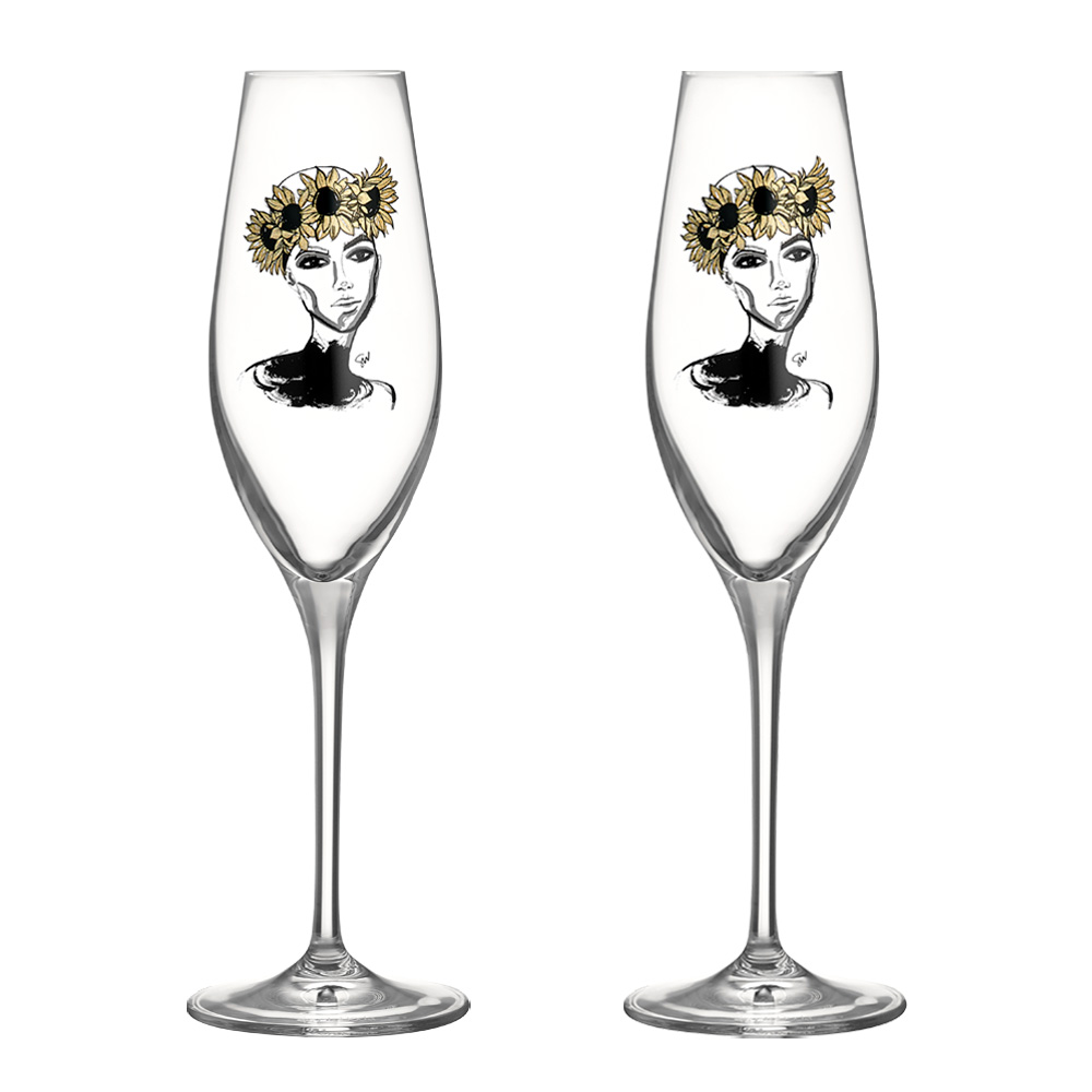 Läs mer om Kosta Boda - All About You Champagneglas 24 cl 2-pack Let´s celebrate you