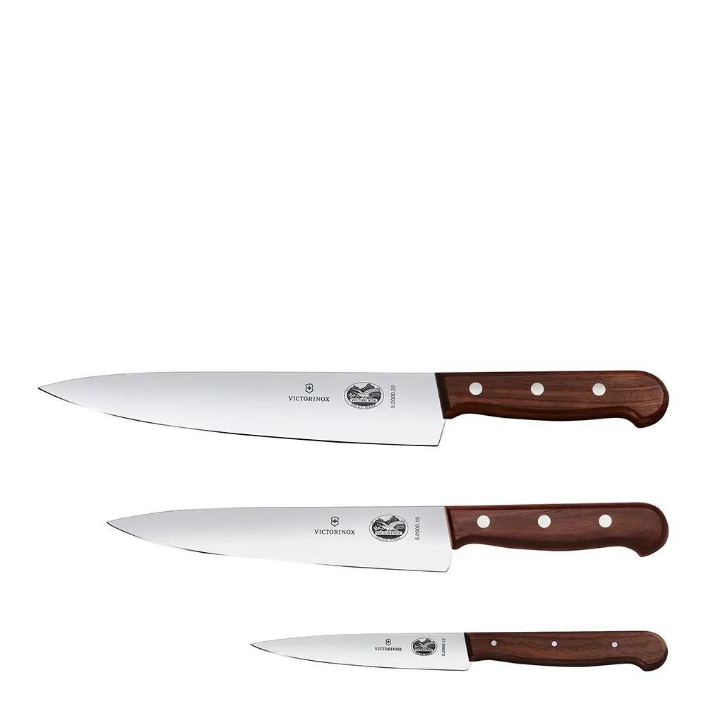 Kebony Knivsett Kokkekniver 3 deler 