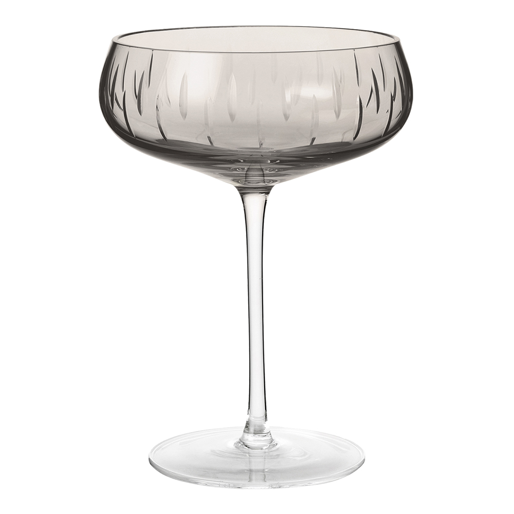 Läs mer om Louise Roe Copenhagen - Crystal Glass Champagne Coupe Rök