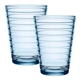 Iittala Aino Aalto glass 33 cl 2 stk aqua