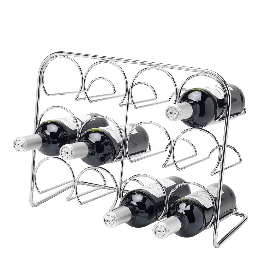 Pisa Vinställ 12 flaskor Krom