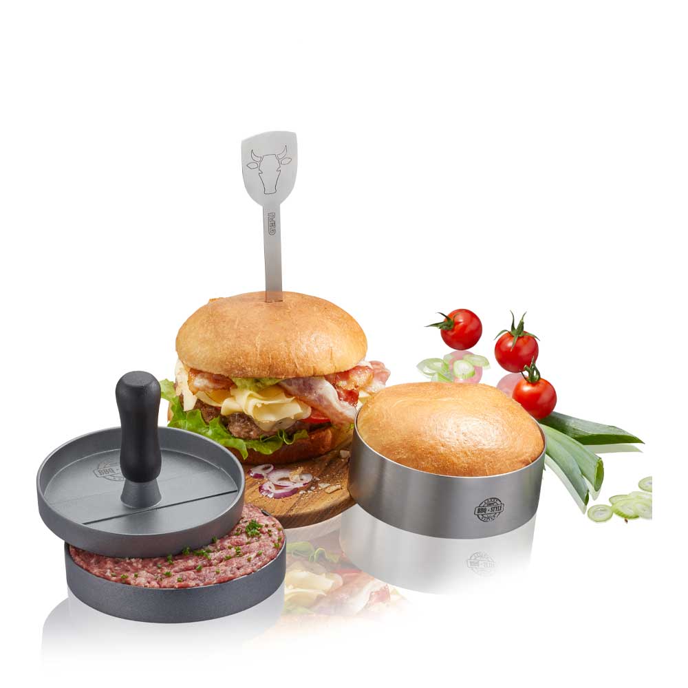 Läs mer om Gefu - Hamburgerset 3-pack